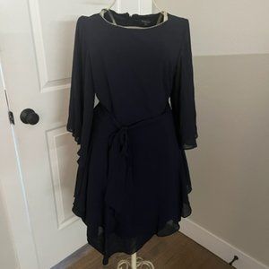 Marina dark blue cocktail dress